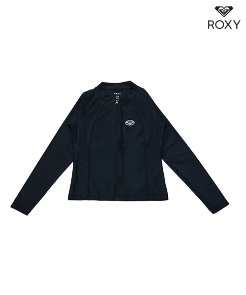 [록시] 투더비치 슬림 긴팔 집업 래쉬가드 BLK 90